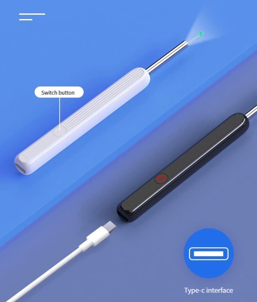 Otoscope Nettoyage Oreille - Caméra Wifi