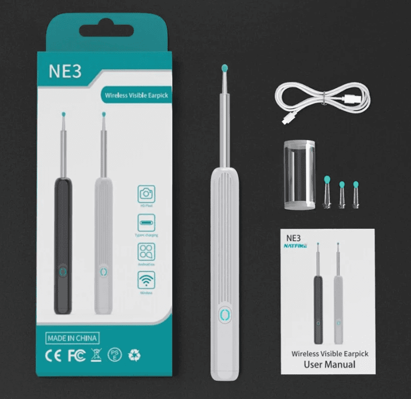 Otoscope Nettoyage Oreille blanc