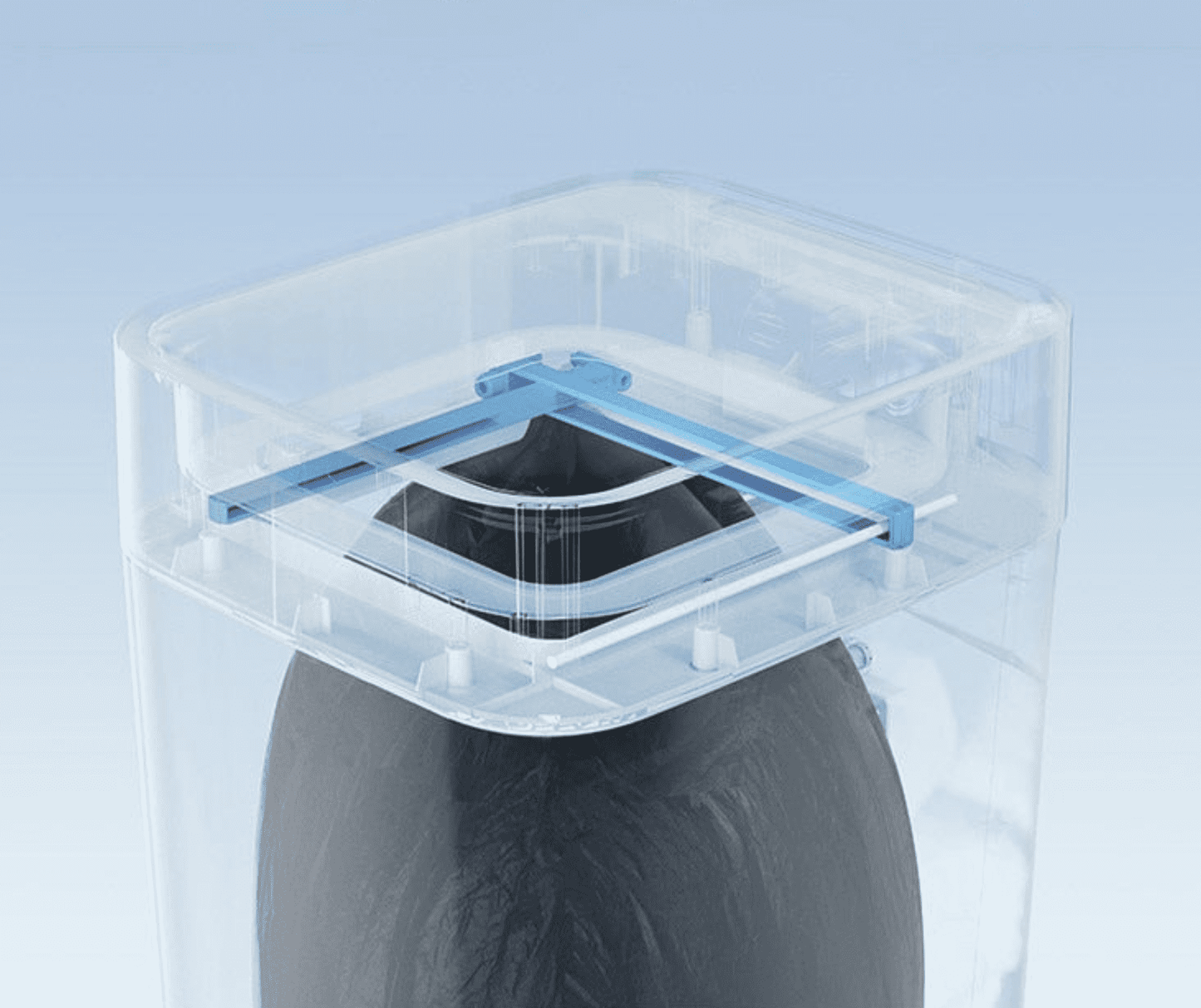 Poubelle Intelligente vue transparente