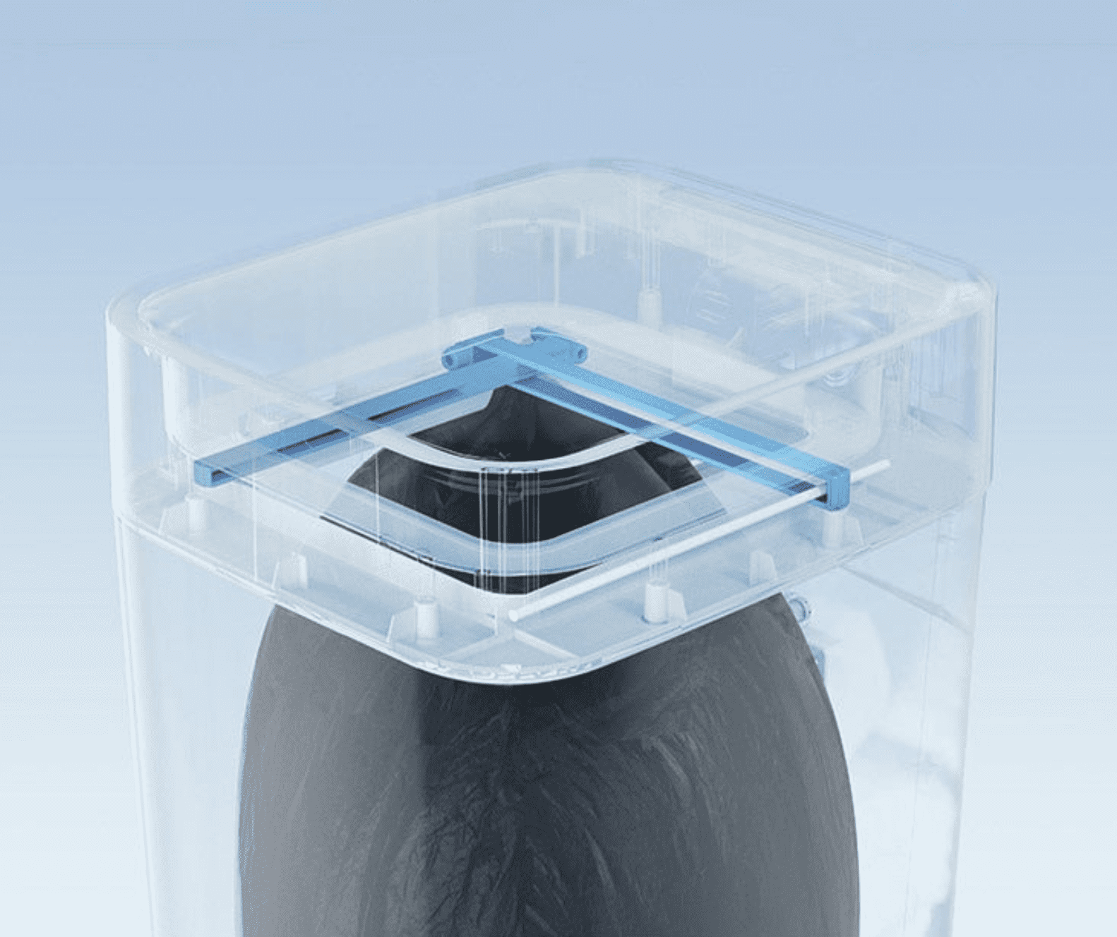 Poubelle Intelligente vue transparente