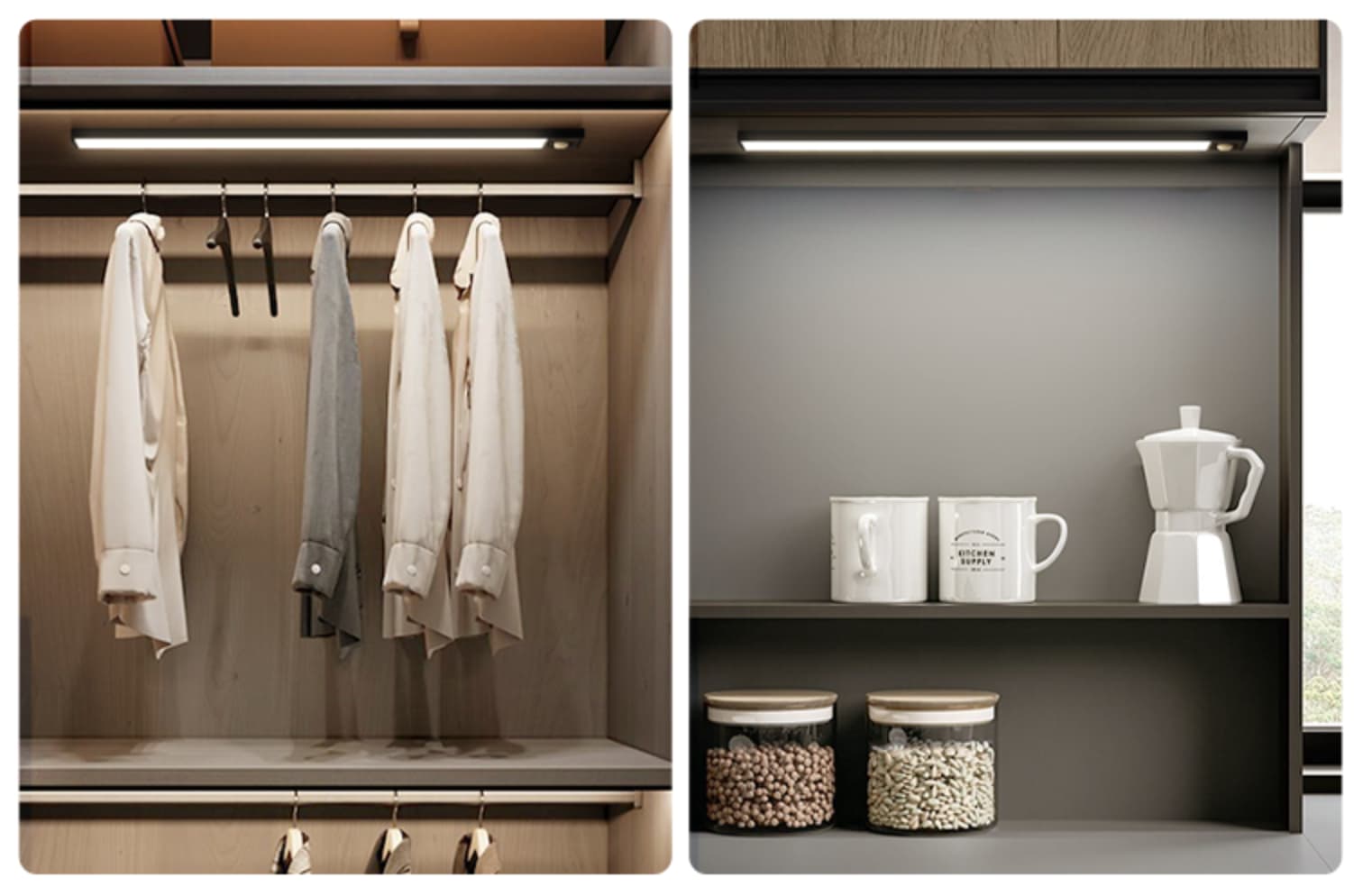 exemple dispostion Réglette lumineuse 2