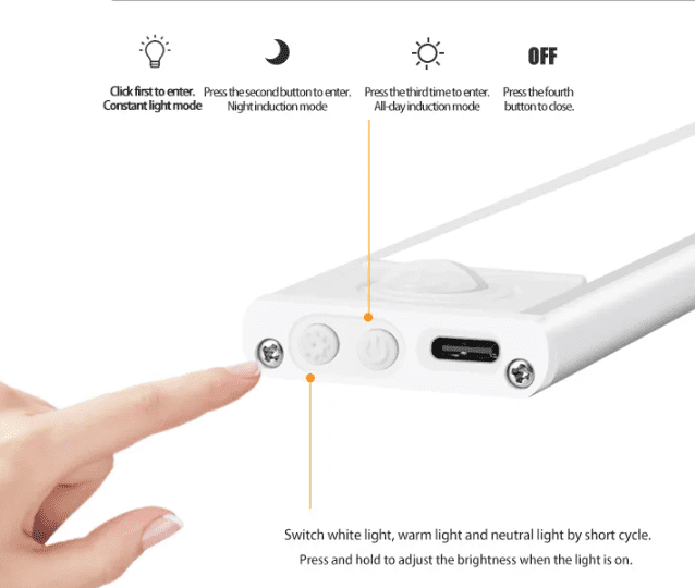 Réglette lumineuse utilisation