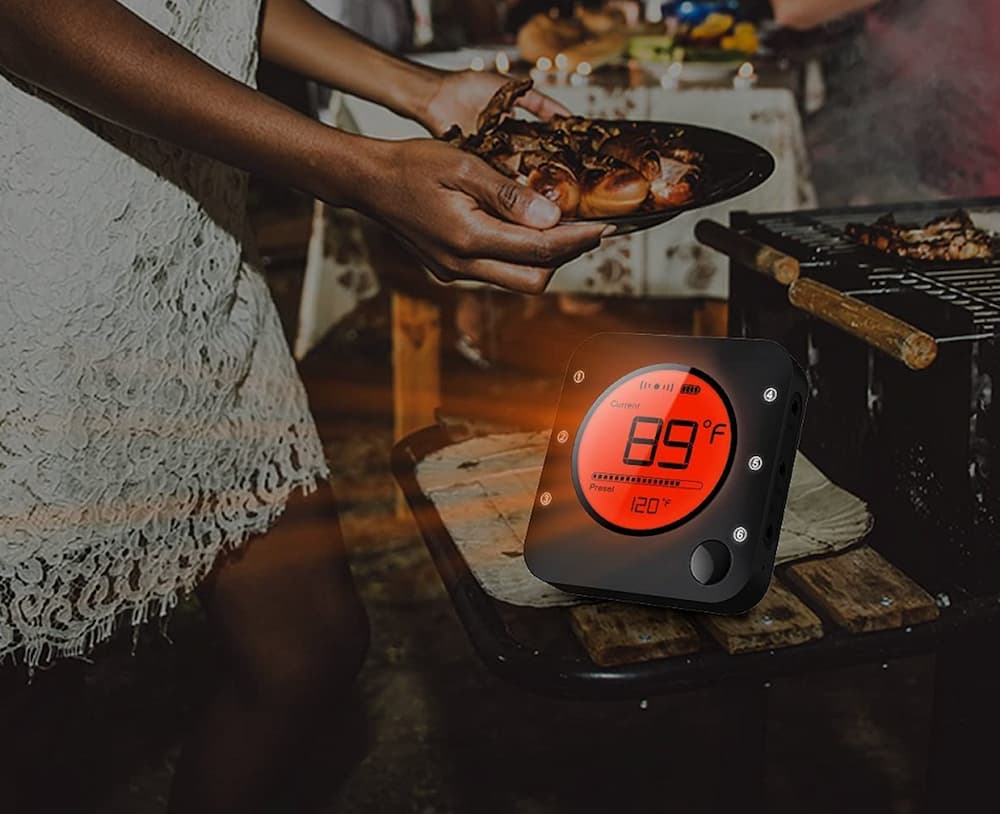 Thermomètre de Cuisson Bluetooth - Intelligent, Multisonde Et Écran LCD