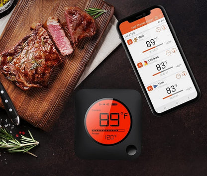 Thermomètre de Cuisson Bluetooth - Intelligent, Multisonde Et Écran LCD